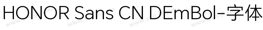HONOR Sans CN DEmBol字体转换